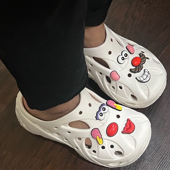 CROCS CAGED PLATFORM CLOGS in white size 7 - Picture 14 of 16